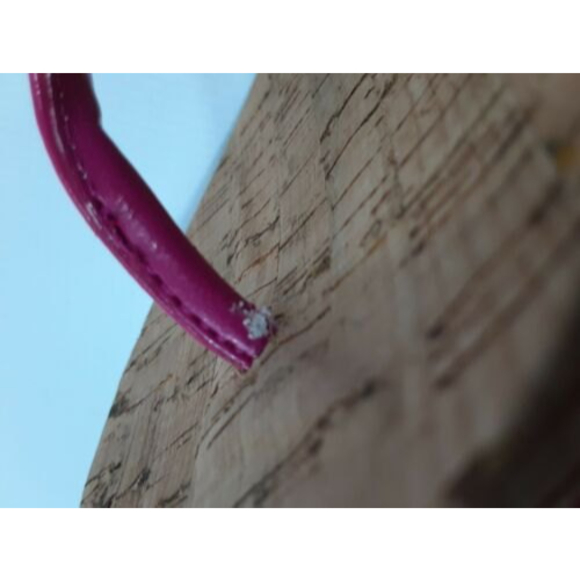 Lauren Ralph Lauren Size 9B Reeta Pink Thong Wedge Heel T-Strap Sandals - Picture 10 of 11